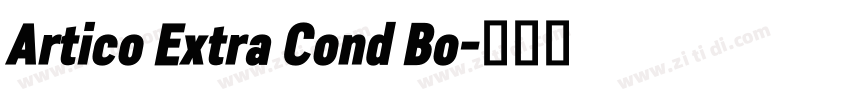 Artico Extra Cond Bo字体转换